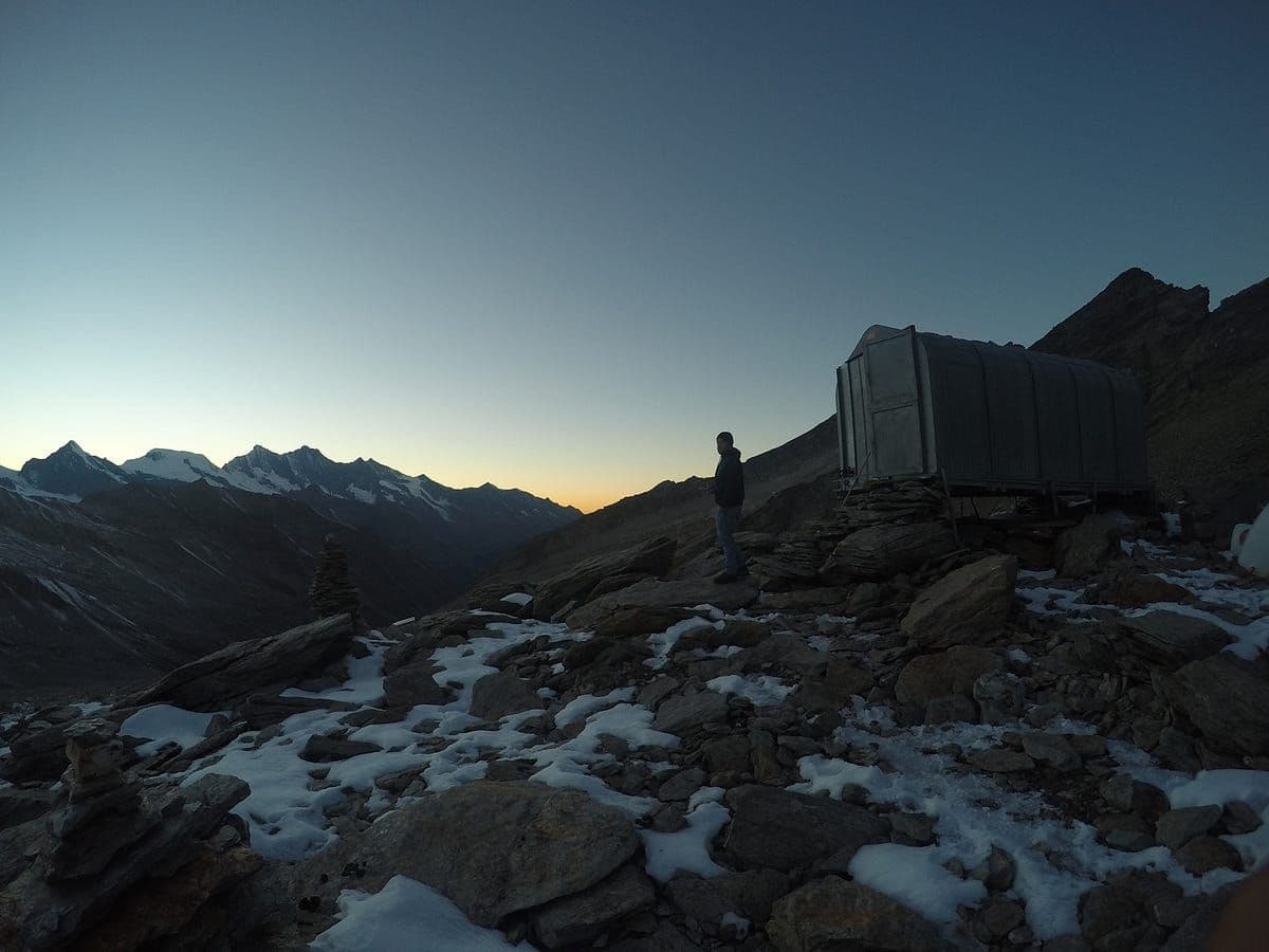 Some Snow left over in early June