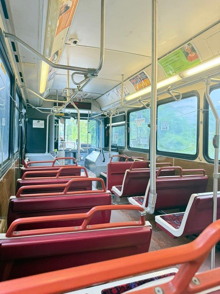 Empty bus on my way back towards Lakani from Downtown Oahu.