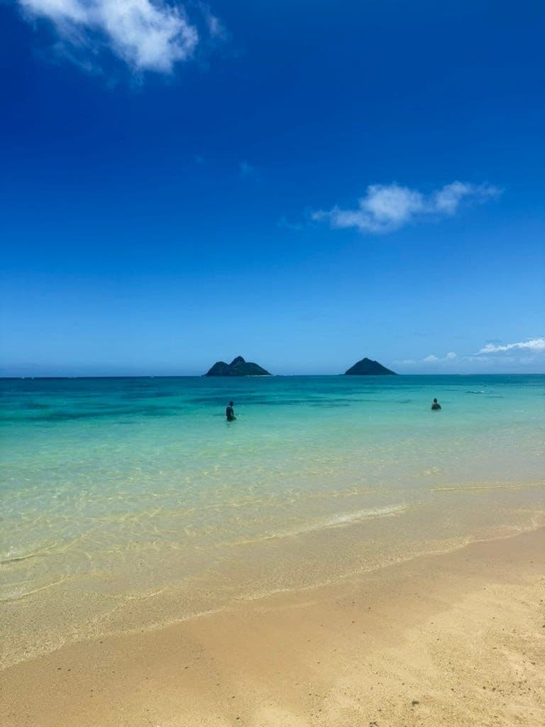 The beutiful Lanikai Beach — Look out for the turtles that regularly show up