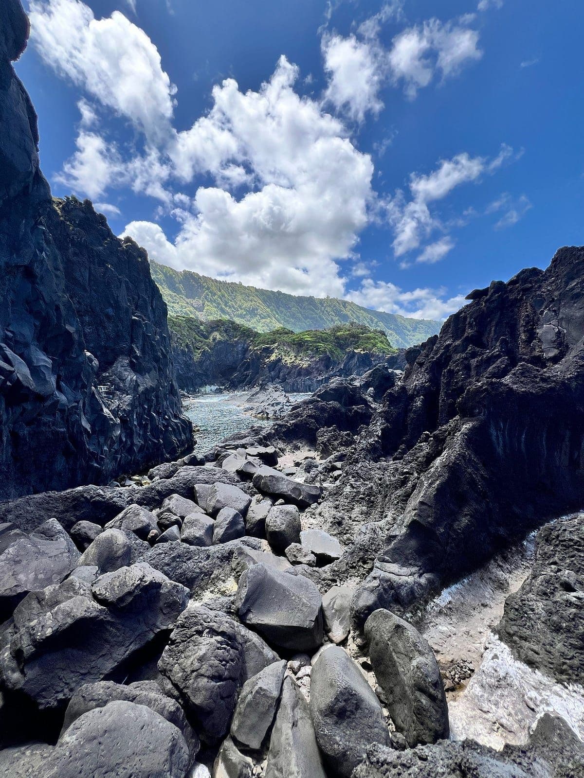 Natural ocean pools of Azores